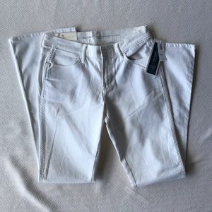 Old Navy Micro flare mid rise white jeans